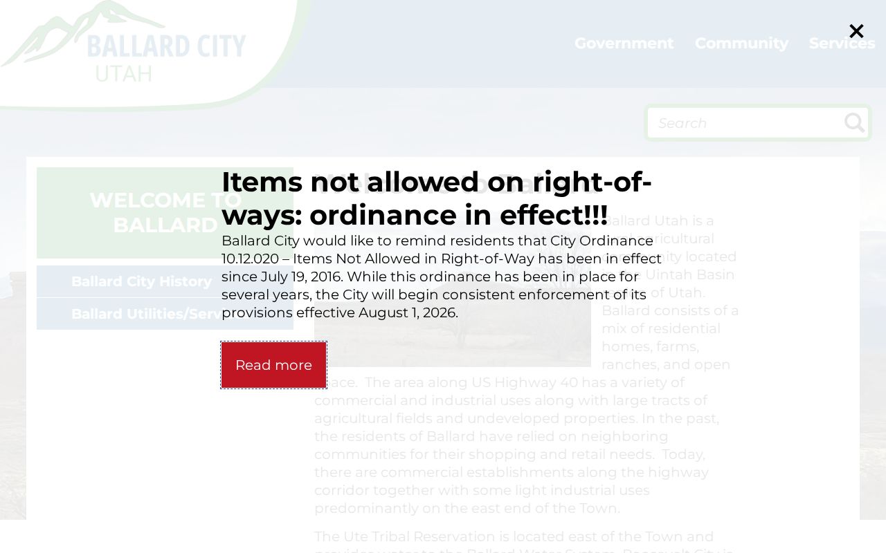 Ballard warrant records and official city civic information